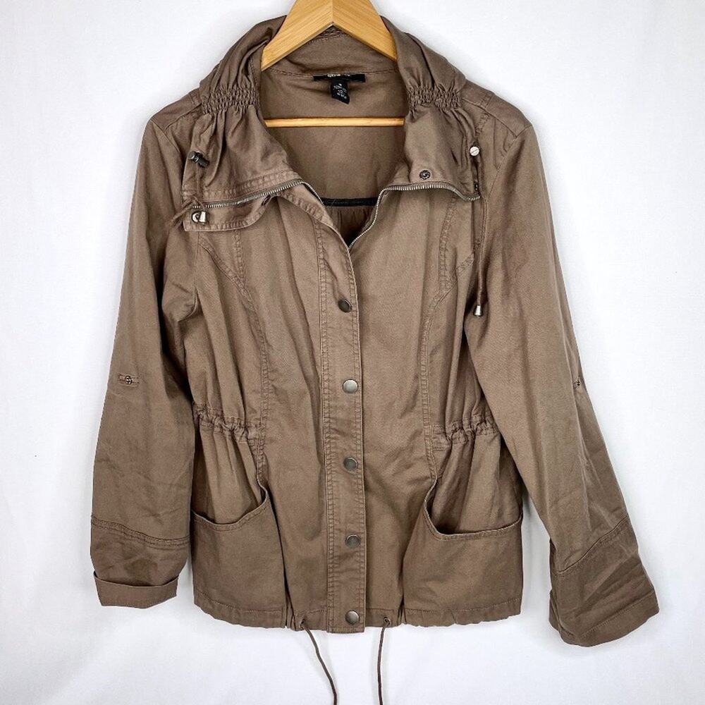 Style & Co Brown Lightweight Jacket Medium